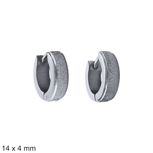 ŠPERKYLA.CZ • Náušnice - 3NE29959 - Huggie - 14 x 4 mm - 3.5g