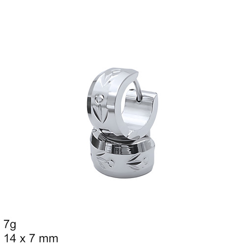 ŠPERKYLA.CZ • Náušnice - 3NE32934 - Huggie - 14 x 7 mm - 7g