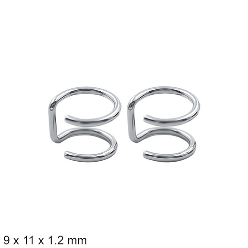 ŠPERKYLA.CZ • Piercing - 3PPU205 - 9 x 11 x 1.2 mm - 1.2g