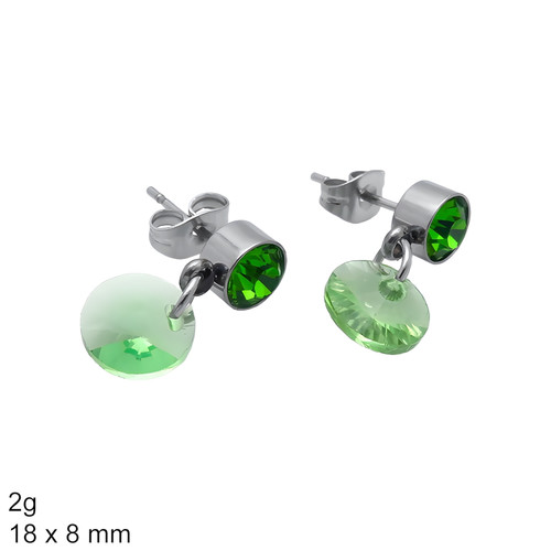 ŠPERKYLA.CZ • Náušnice - 8NE63182 - Houpací krátké - 18 x 8 mm - 2g