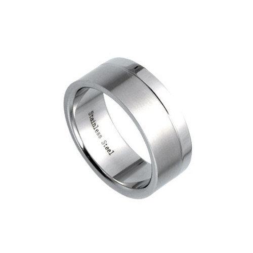 Ocelový prsten s vnějším zůžením a hladším brusem