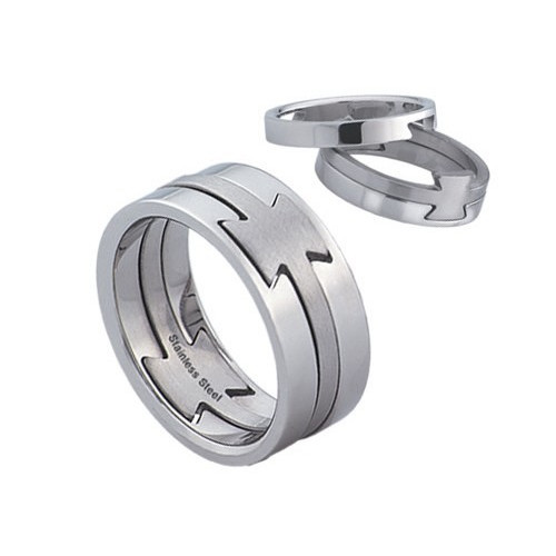 Ocelový prsten - rozepiratelný na 3 části